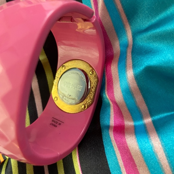 VTG J. Rivers signature cuff/bracelet/watch, pink - Picture 9 of 9